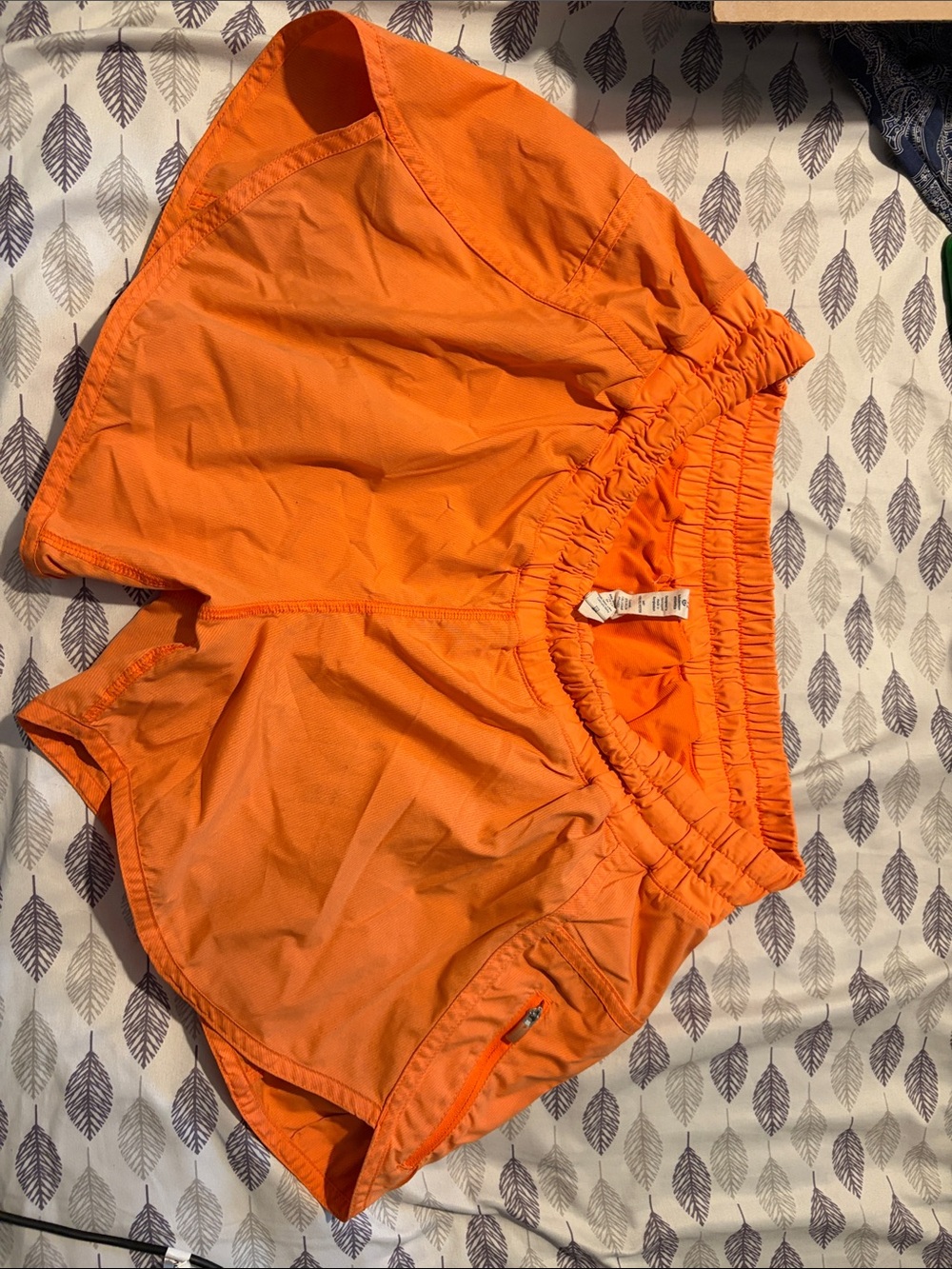 lululemon athletica Orange Athletic Shorts